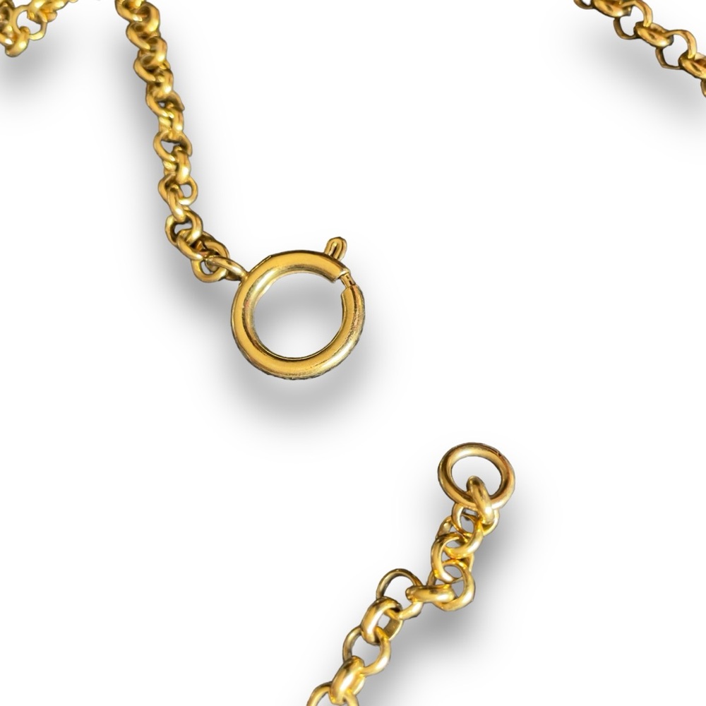 💕SOLD💕Juicy Couture Necklace Reversible Heart Pink Blue Gold Pendant Scottie - Picture 6 of 6